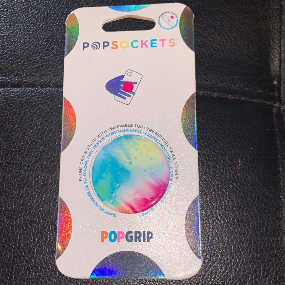 PopSockets PopGrip - Expanding Stand and Grip Swappable Top - Pastel Spray